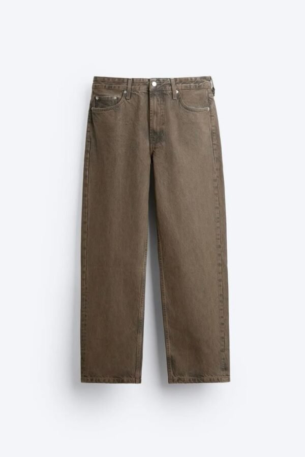 Stonewashed Brown Jeans
